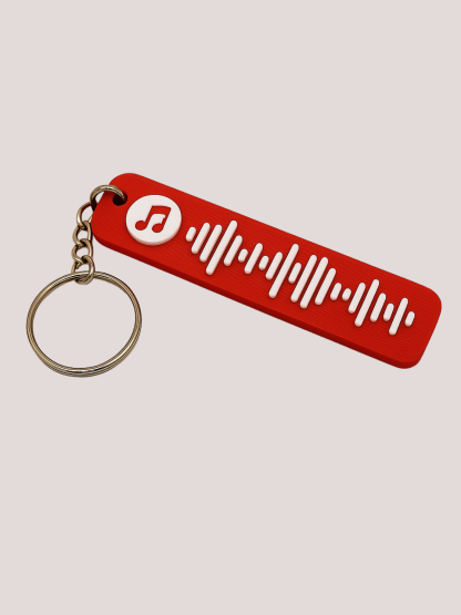 1 pcs Personalised Spotify code keychain, 24 colour options for individual design, Eco-friendly 3D printed music gift,  Customizable Personal Music Gift for Birthdays, Anniversaries, Valentine’s Day, Weddings, or Everyday Accessory