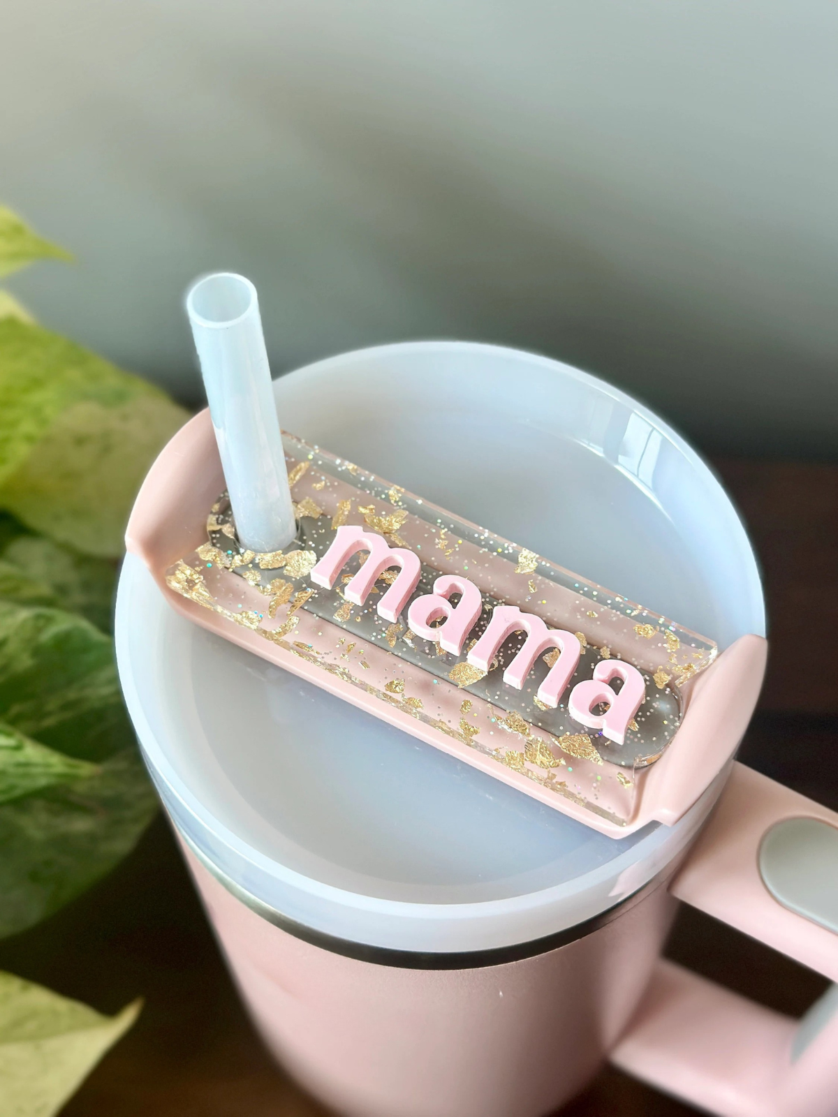1 pcs Personalized Tumbler Name Tag, 20 oz 40 oz Tumbler Plate Topper, Tumbler Lid Tag, Custom Tumbler Tag, Acrylic Name Tag, Acrylic Name Plate