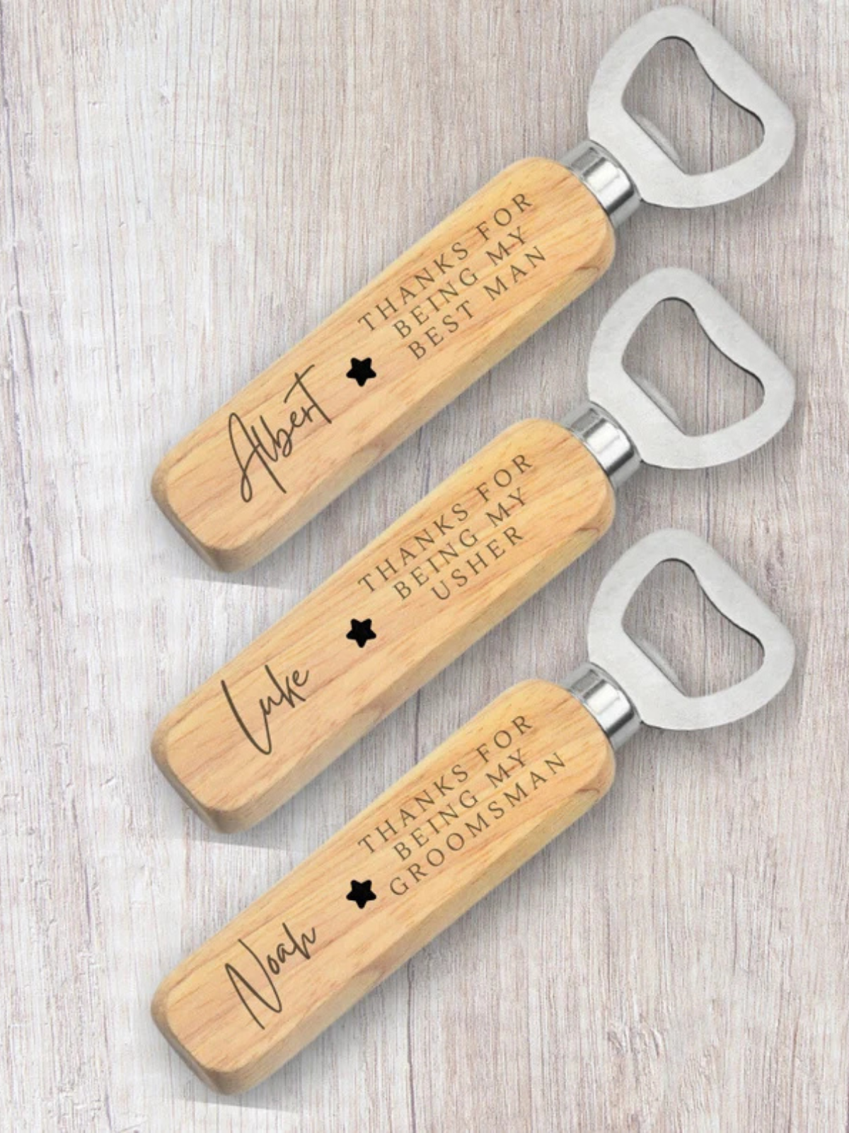 1 pcs /2pcs Personalised Usher Gift, Bottle Opener, Gift For Him, Wedding Favours, Gift For Usher, Wedding Gifts, Personalised Gifts, Engraved Gifts