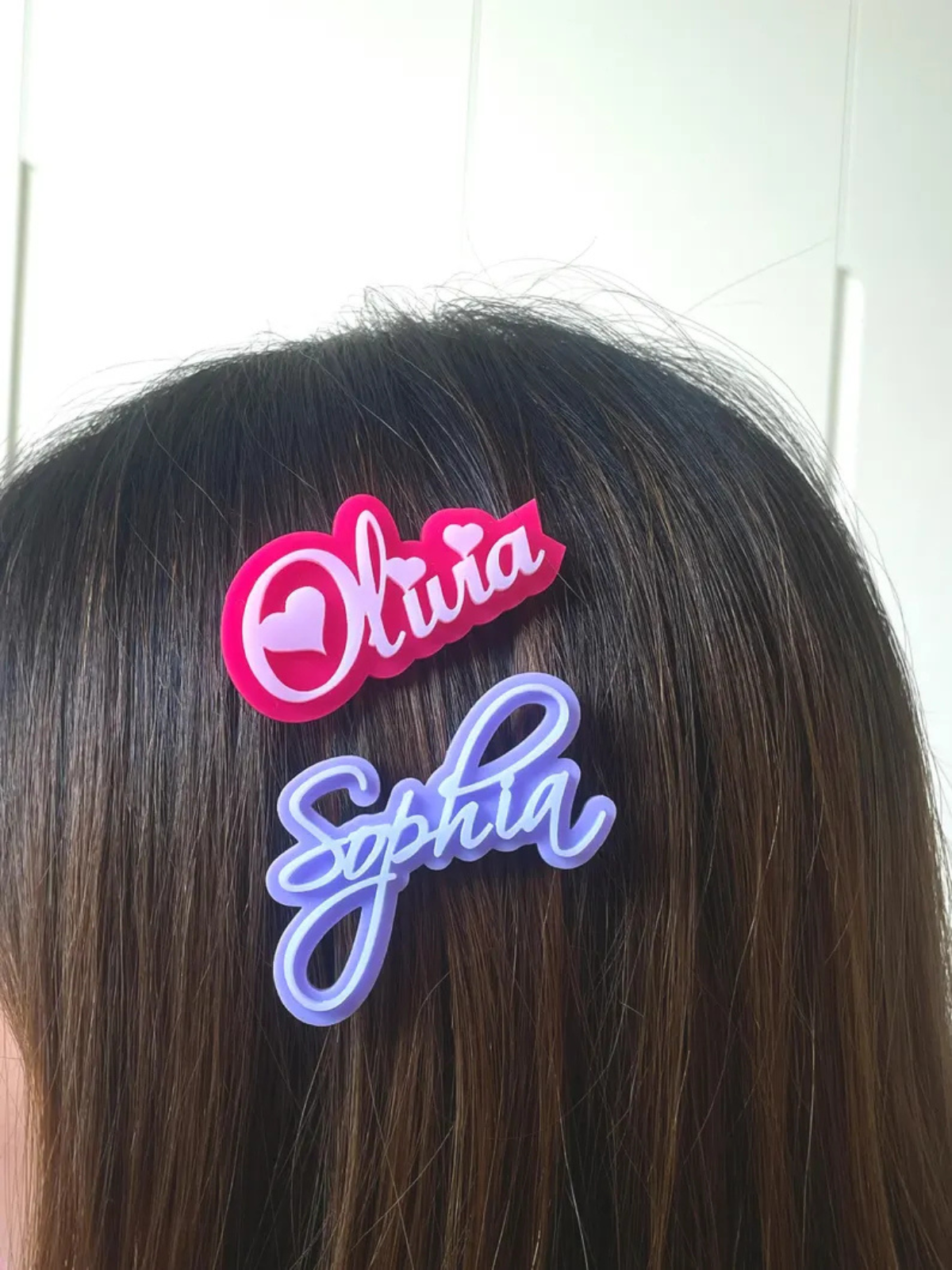1 pcs Personalized Name Hair Clip Cute - Name Alligator Clip - Custom Barrette - Girl Hair Clip - Christmas Gift - Princess Hair Clip
