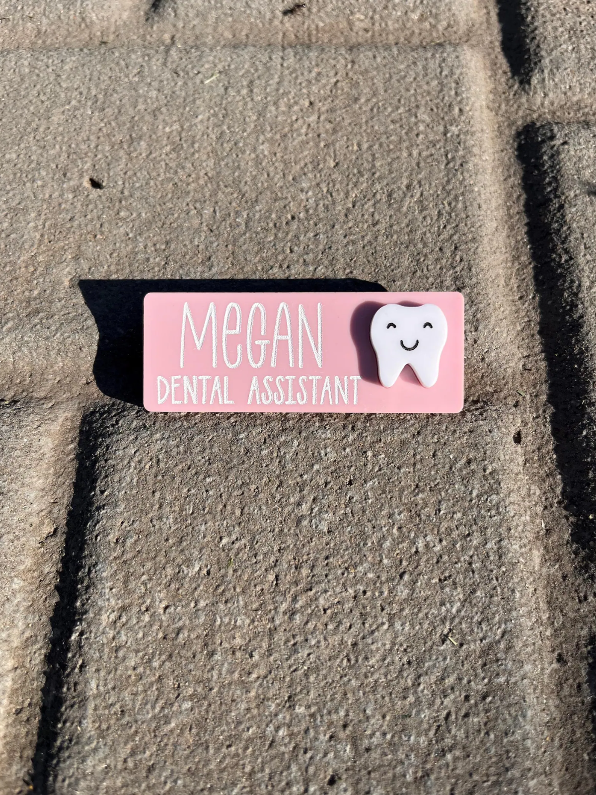 1 Piece Magnetic Name Tag - Dental Hygienist, Dentist, Dental Assistant, Dental Receptionist, dental office, dental clinic