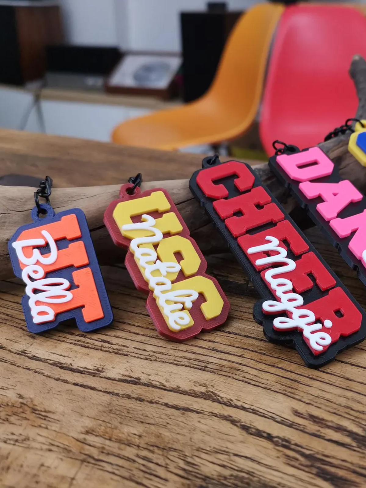 1 Piece Personalized Custom College High School Dance Graduation Grad Seniors Keychain Keyring Name 3D Printed Sports Team Backpack Tag