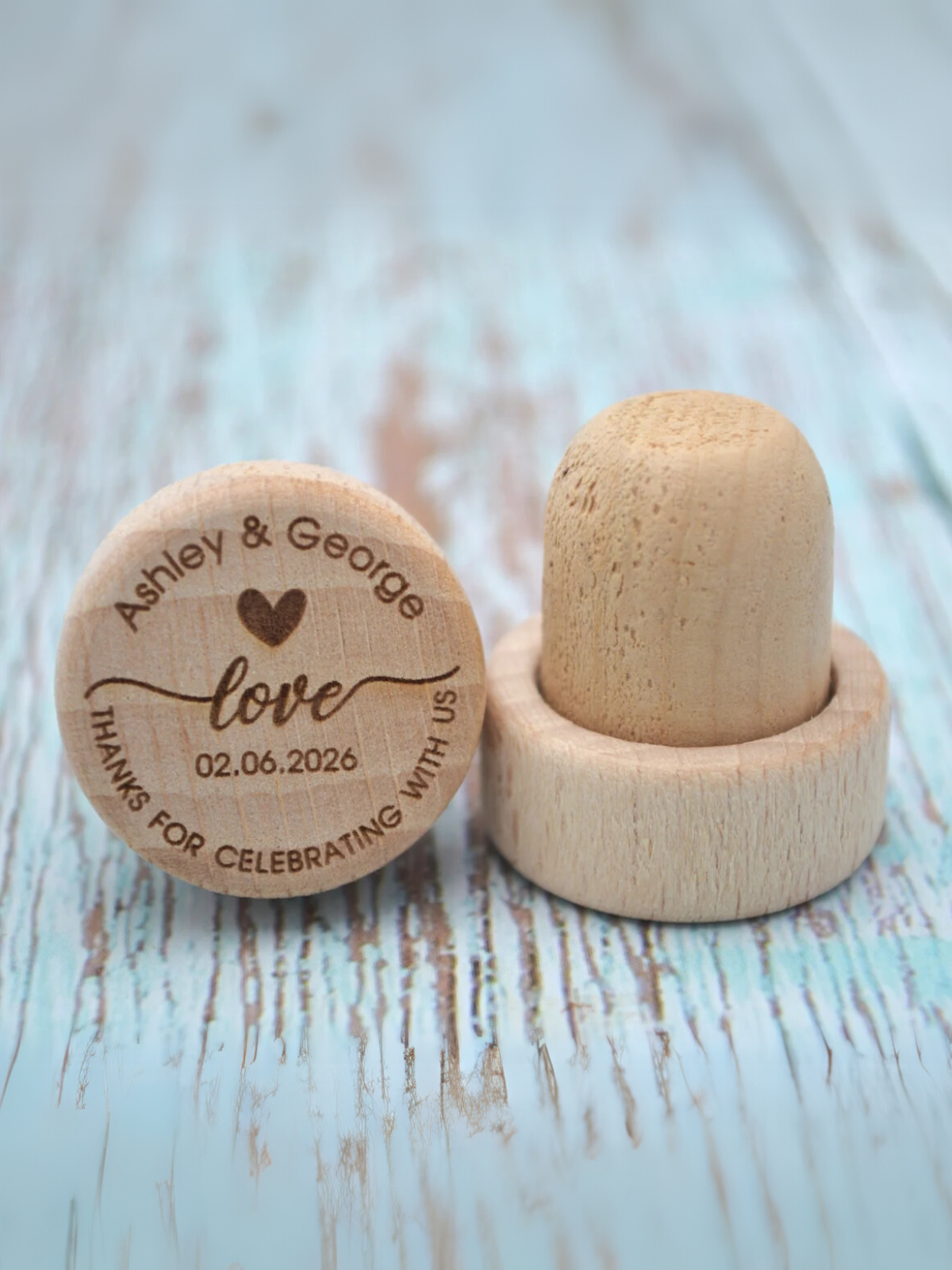 1/10/20/50/100-Piece Custom Text Engraved Natural Wood Wine Stoppers, Rustic Elegant Earth Tones Hand-Carved Cylindrical Eco-Friendly Natural-Fit Personalized Cork Closures for Weddings, Anniversaries, Eco-Friendly Events, Rustic Themed Parties, Corporate