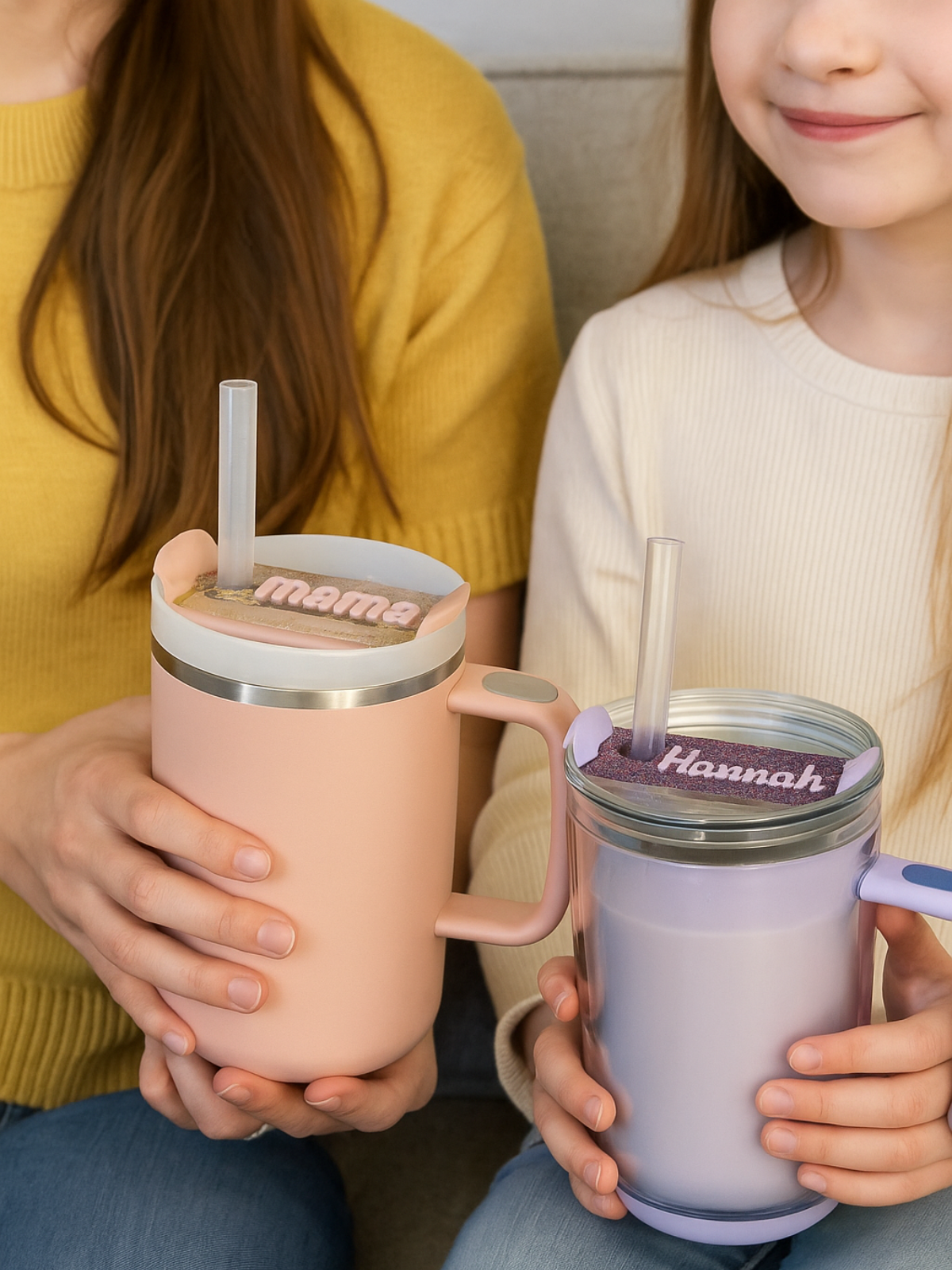 1 pcs Personalized Tumbler Name Tag, 20 oz 40 oz Tumbler Plate Topper, Tumbler Lid Tag, Custom Tumbler Tag, Acrylic Name Tag, Acrylic Name Plate
