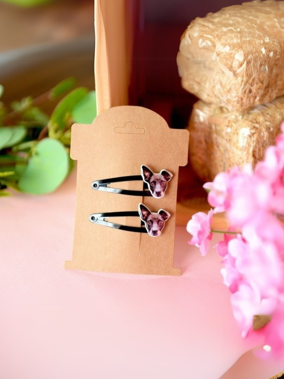 1 pcs Custom pet art hair clip- Mothers day gift- Mom gift for mothers day- Pet art- Custom pet memorial gift-Cat mom- dog mom gifts- gift for mom
