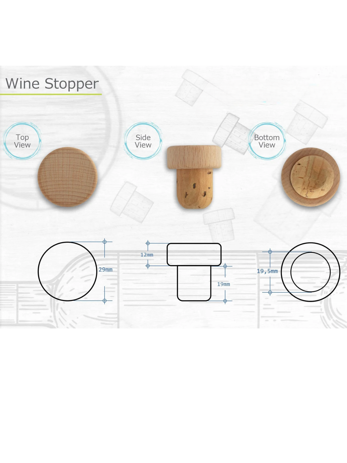 1/10/20/50/100-Piece Custom Text Engraved Natural Wood Wine Stoppers, Rustic Elegant Earth Tones Hand-Carved Cylindrical Eco-Friendly Natural-Fit Personalized Cork Closures for Weddings, Anniversaries, Eco-Friendly Events, Rustic Themed Parties, Corporate