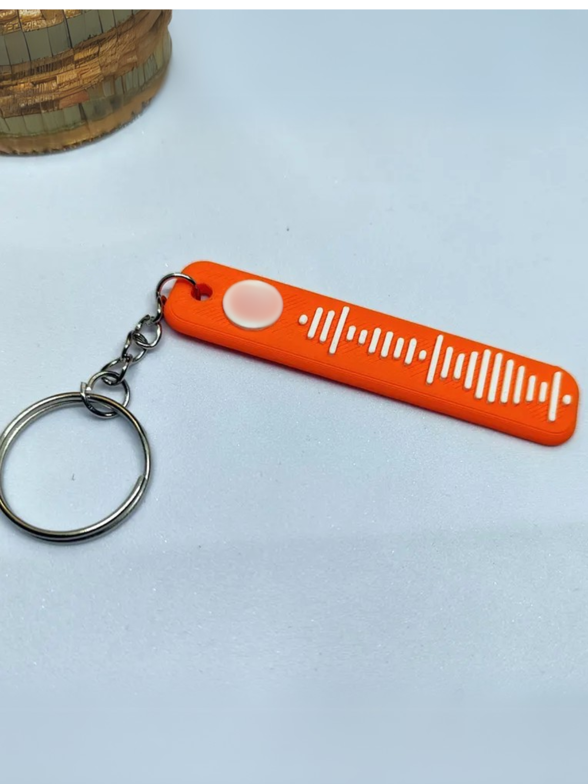 1 pcs Personalised Spotify code keychain, 24 colour options for individual design, Eco-friendly 3D printed music gift,  Customizable Personal Music Gift for Birthdays, Anniversaries, Valentine’s Day, Weddings, or Everyday Accessory