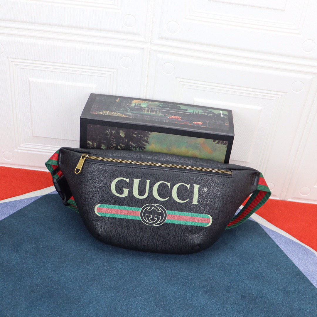 【GUCCI】グッチ レトロ ロゴ レザー ベルトバッグ