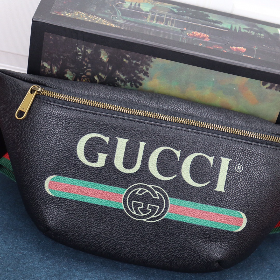 【GUCCI】グッチ レトロ ロゴ レザー ベルトバッグ