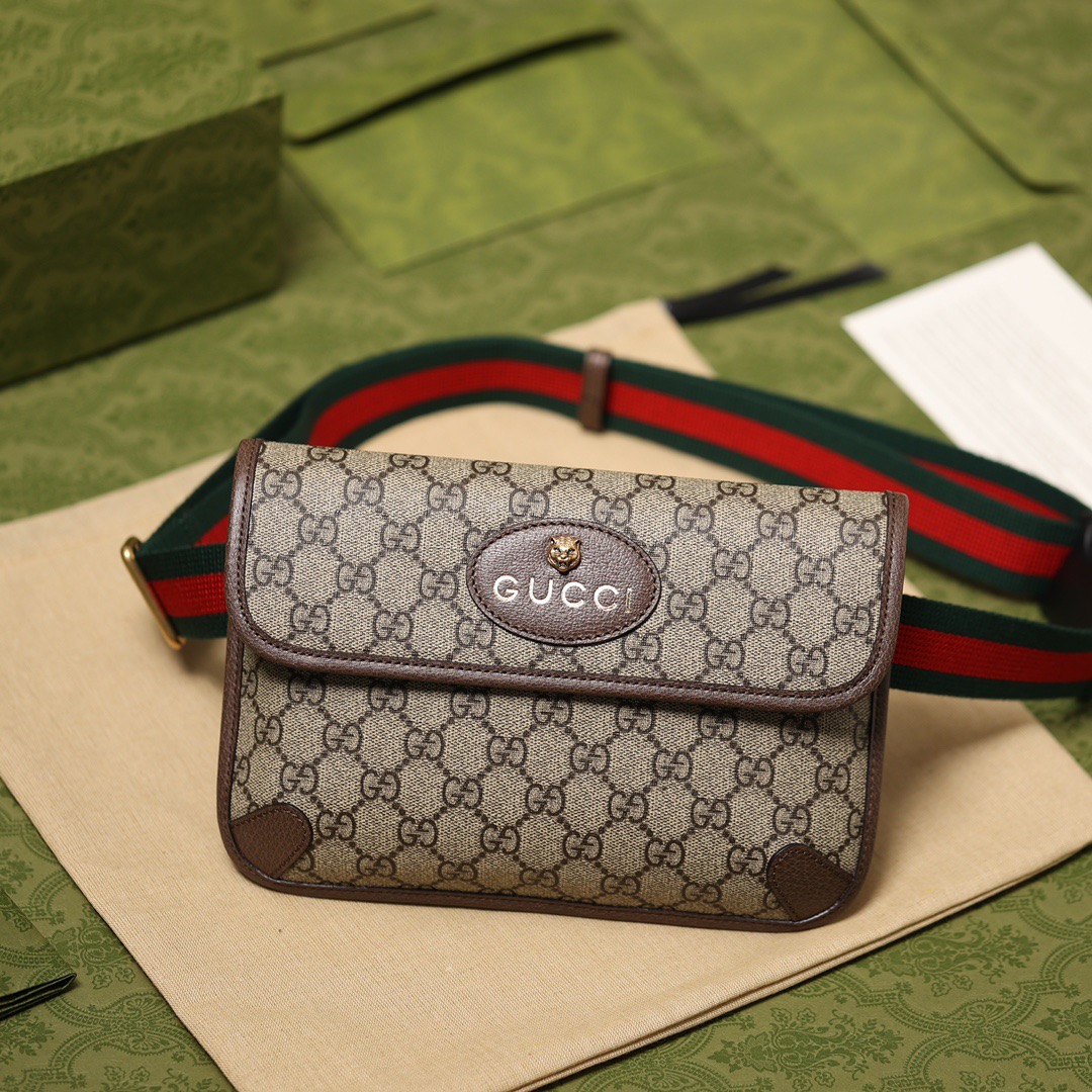 人気商品 GUCCI グッチ GGスプリーム ベルトバッグ 