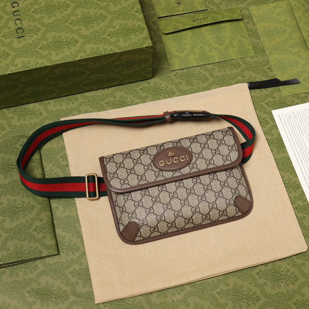 人気商品 GUCCI グッチ GGスプリーム ベルトバッグ 