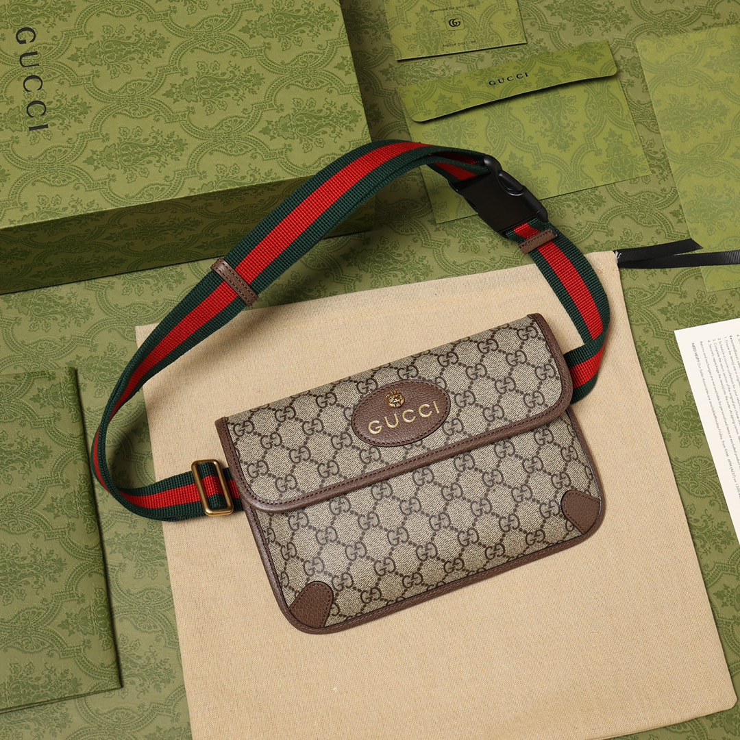人気商品 GUCCI グッチ GGスプリーム ベルトバッグ 