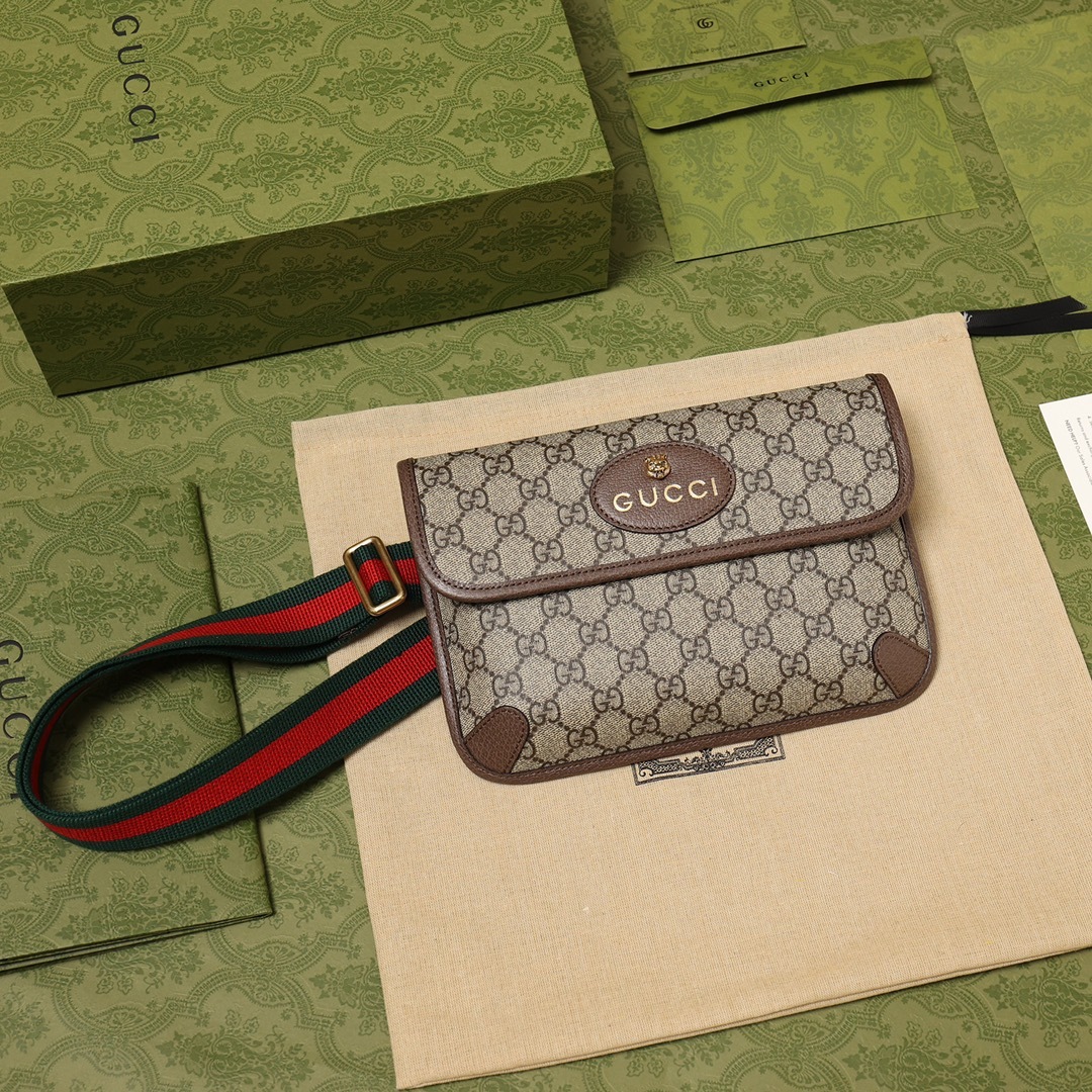 人気商品 GUCCI グッチ GGスプリーム ベルトバッグ 