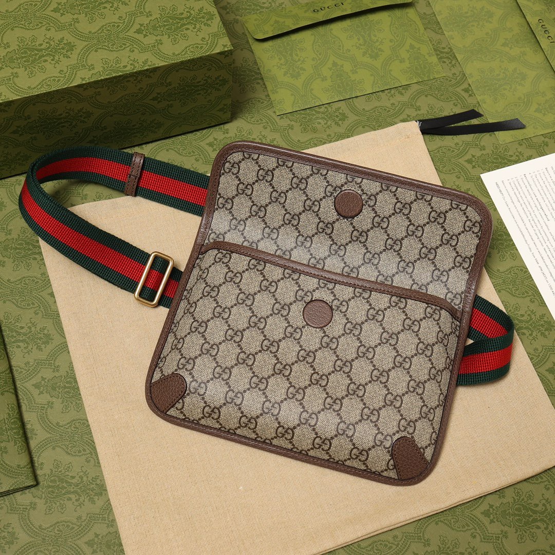 人気商品 GUCCI グッチ GGスプリーム ベルトバッグ 