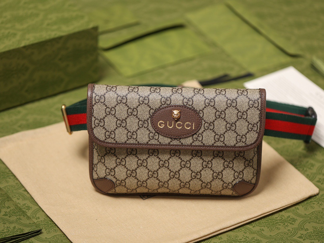 人気商品 GUCCI グッチ GGスプリーム ベルトバッグ 