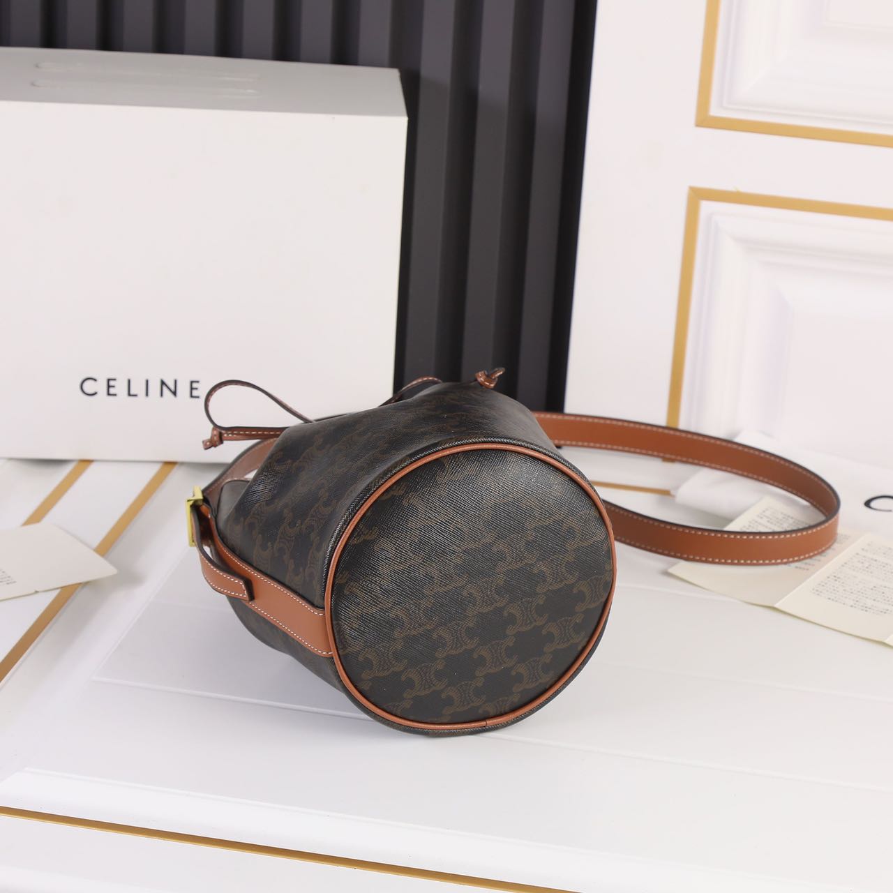 セリーヌ★  スモール ドローストリングバッグ