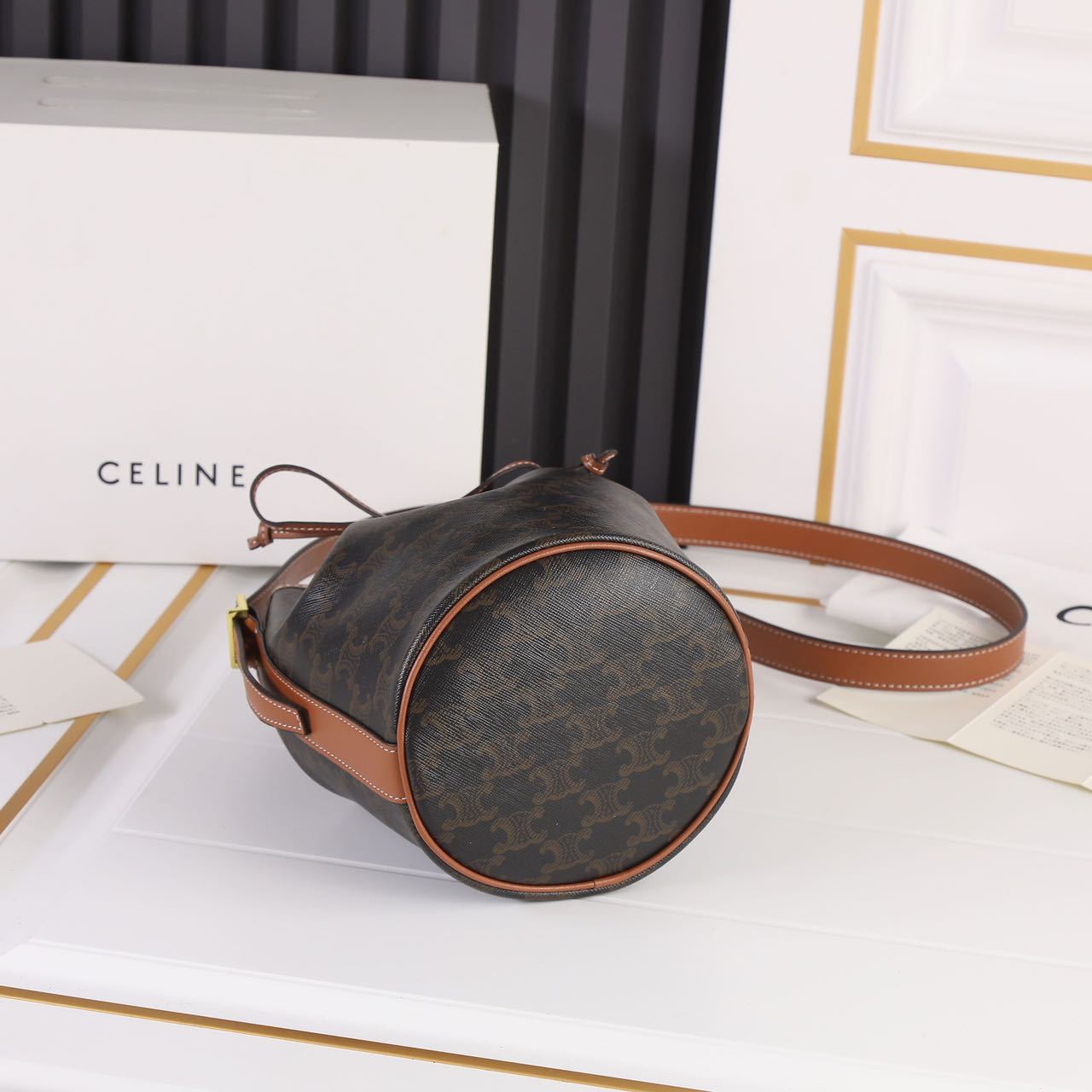 セリーヌ★  スモール ドローストリングバッグ