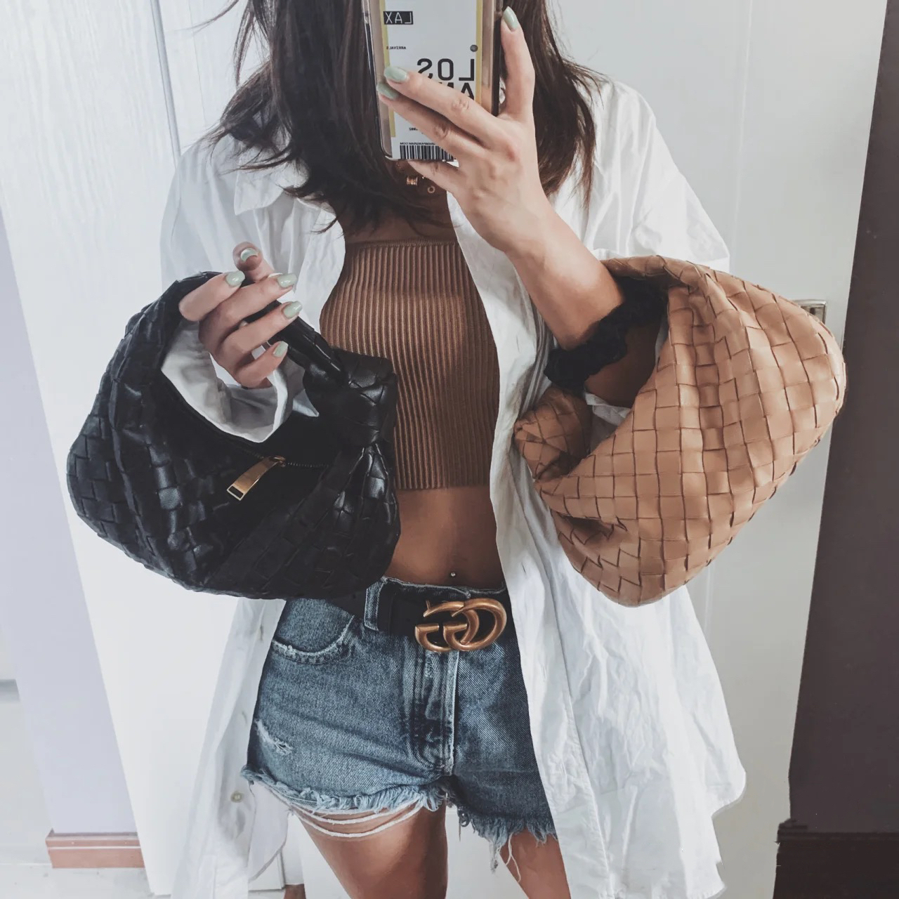 *BOTTEGA VENETA イントレチャート Mini The Jodie バッグ