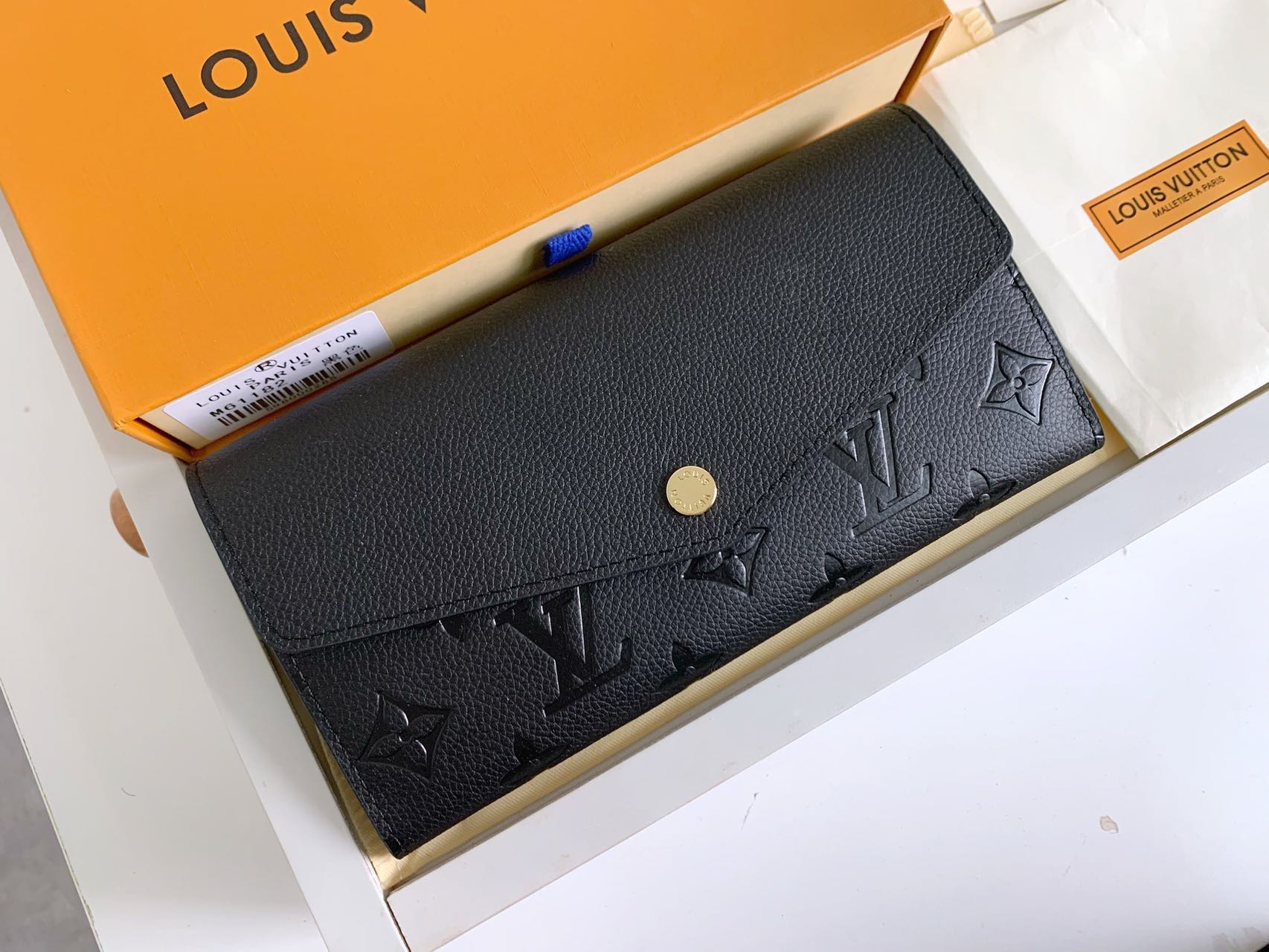 【完売前に!!】Louis Vuitton ポルトフォイユ サラ 長財布 黒