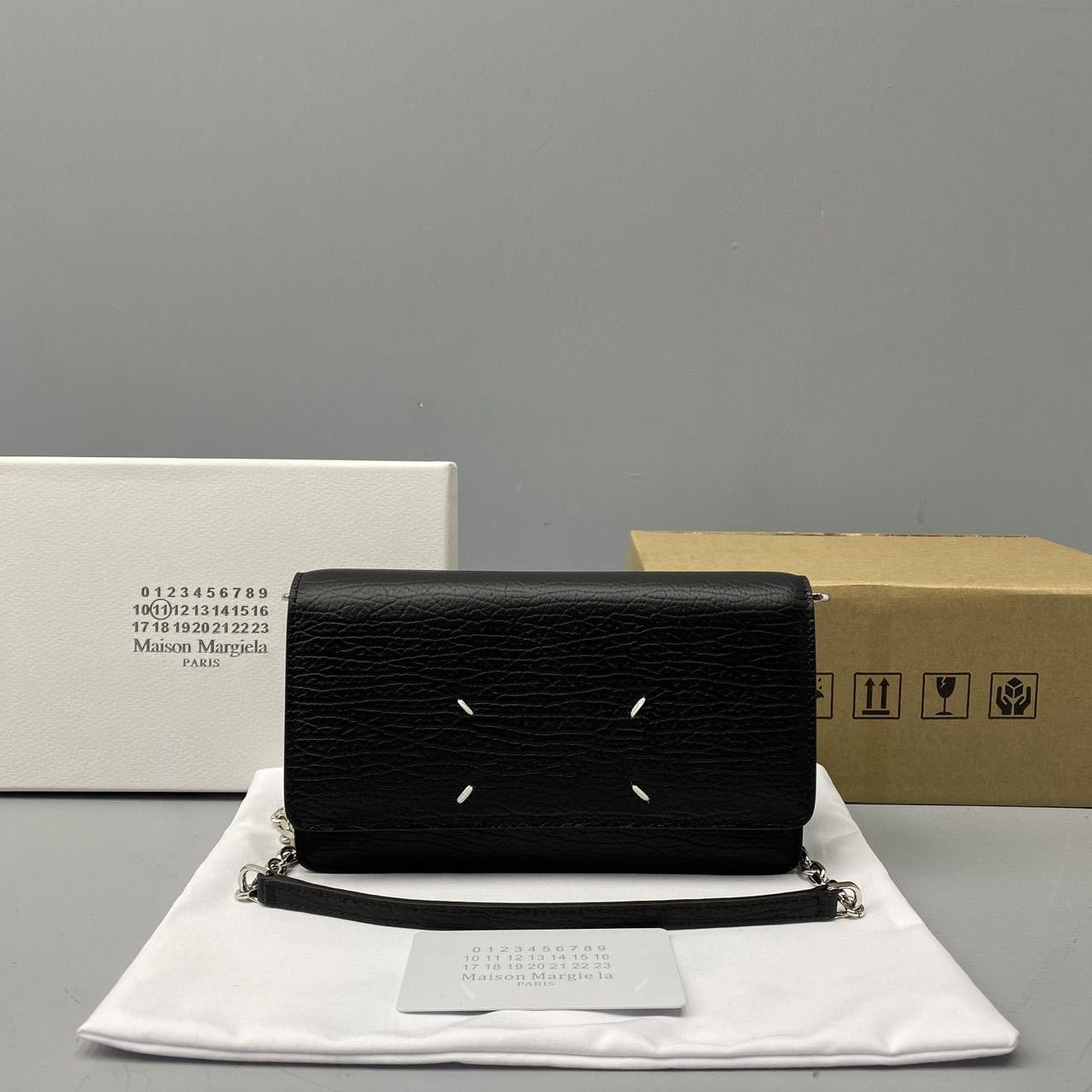 Maison Margiela◆ショルダーウォレット◆レザー メタルチェーン
