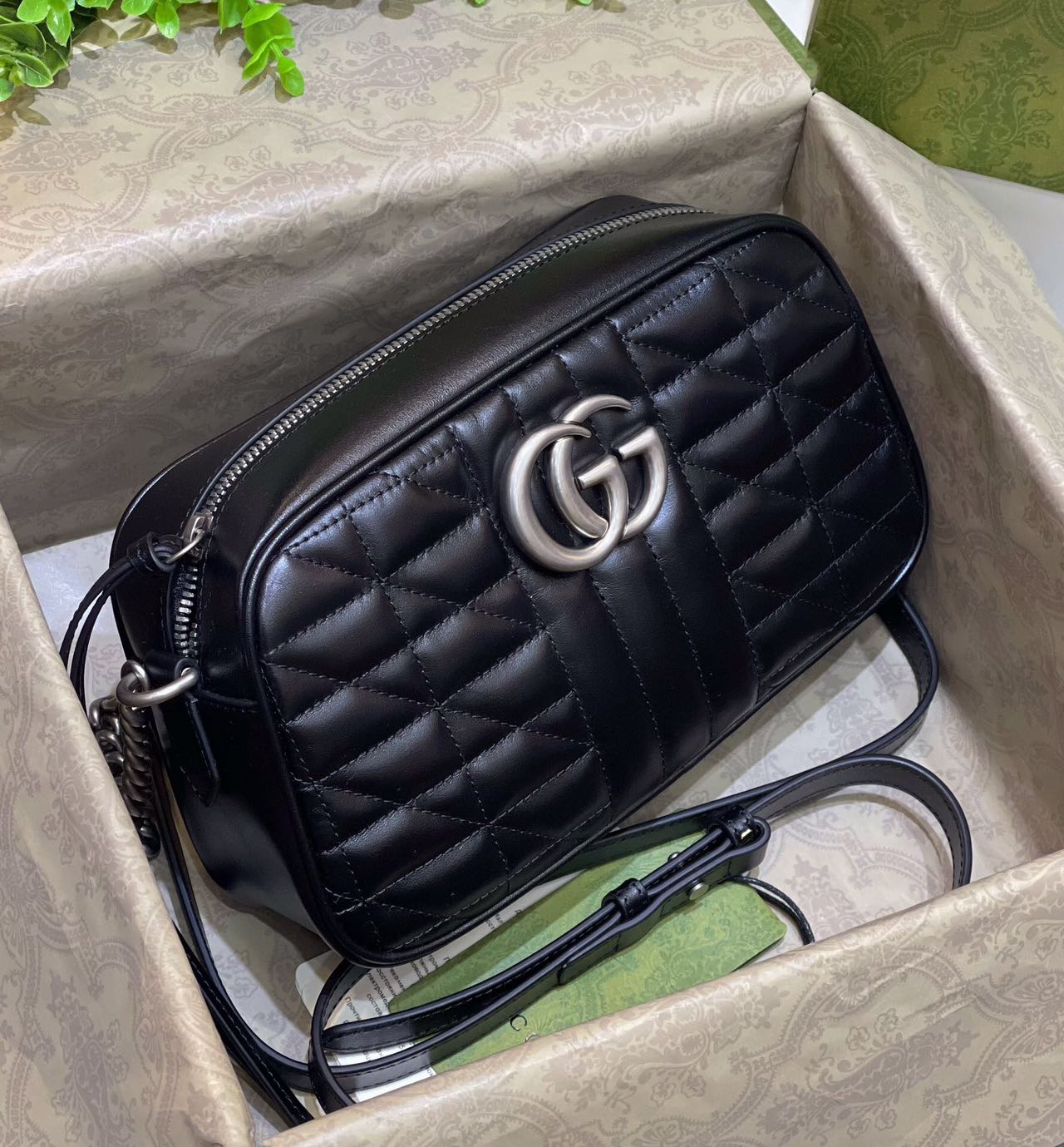 【Gucci】〔GGマーモント〕スモール ショルダーバッグ