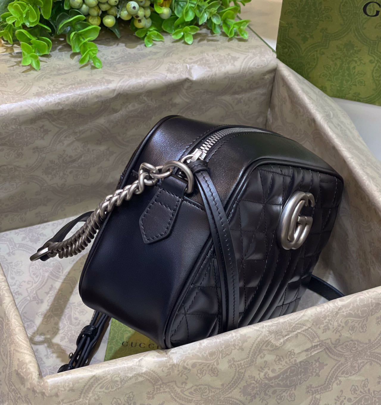 【Gucci】〔GGマーモント〕スモール ショルダーバッグ