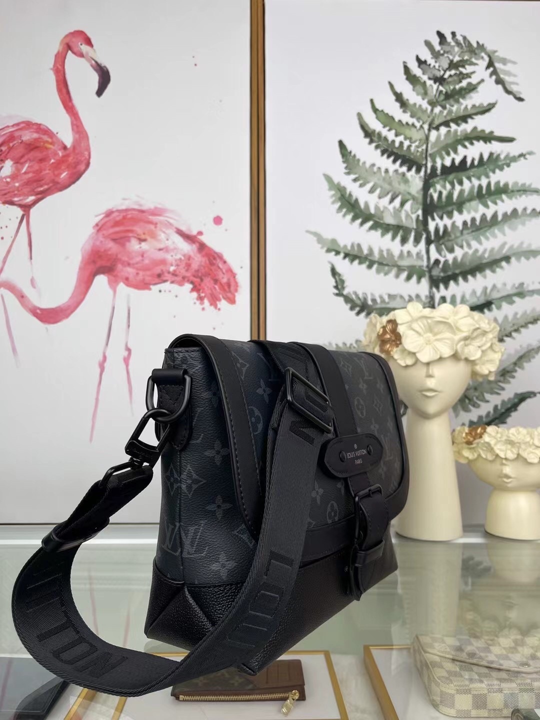 LV ショルダー メッセンジャー バッグ モノグラム 黒
