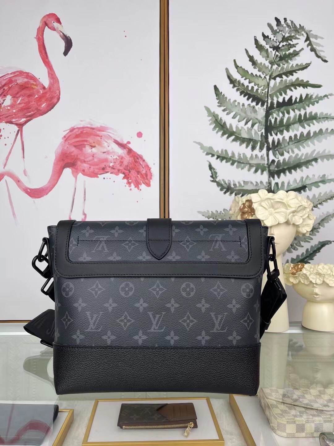 LV ショルダー メッセンジャー バッグ モノグラム 黒