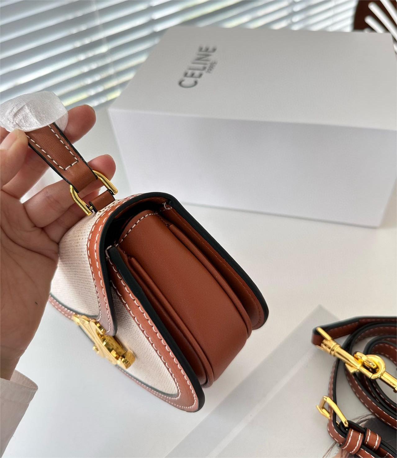  CELINE トリオンフ ミニ ブザス ハンドバッグ