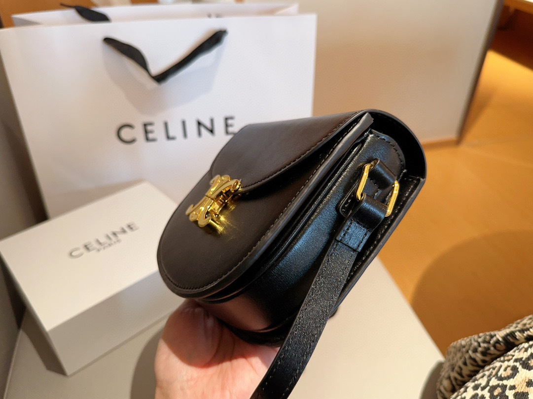 CELINE セリーヌ トリオンフ バッグ シャイニーカーフ
