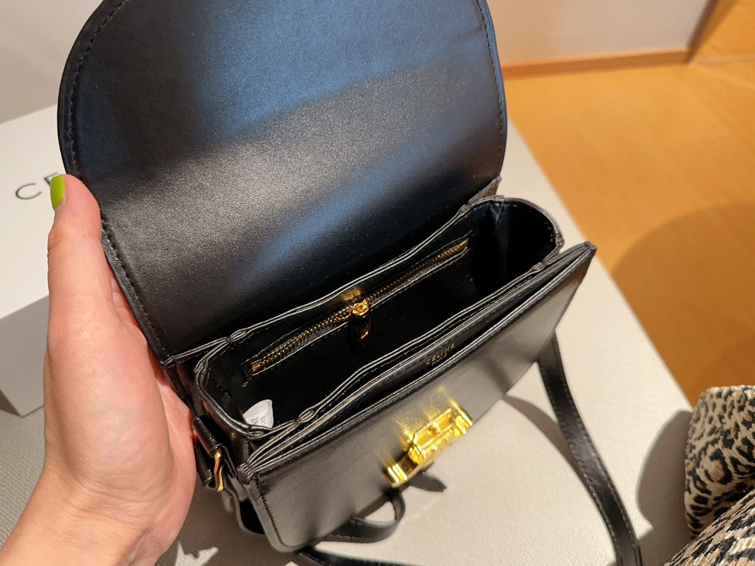 CELINE セリーヌ トリオンフ バッグ シャイニーカーフ