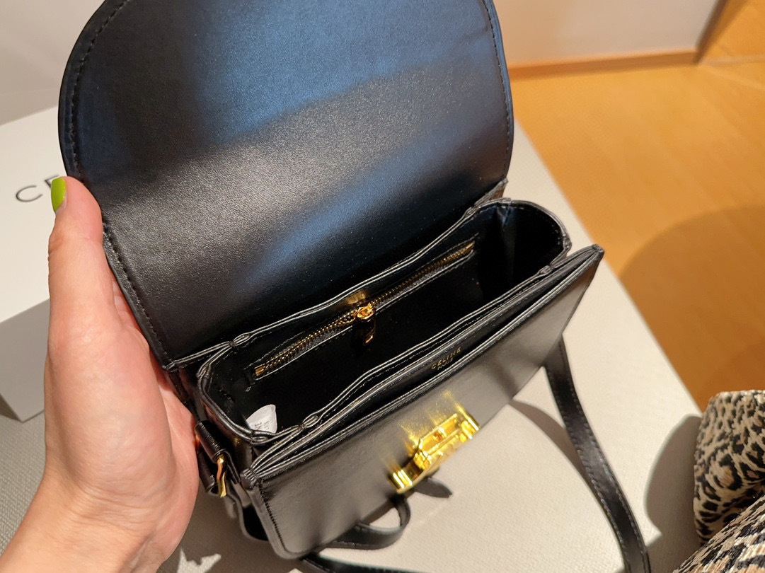 CELINE セリーヌ トリオンフ バッグ シャイニーカーフ