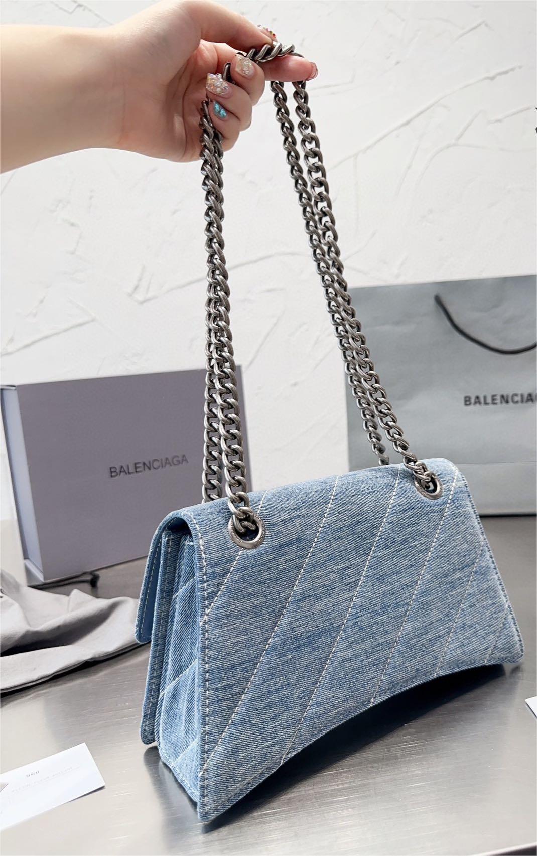 バレンシアガ デニムショルダーバッグ