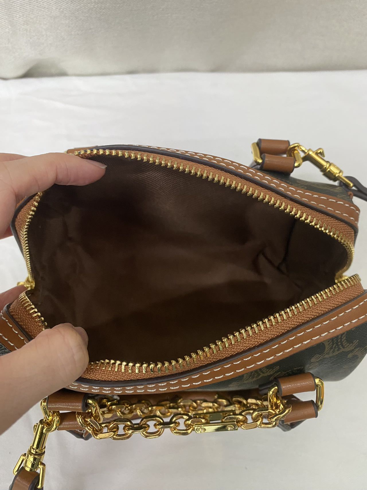 CELINE☆トリオンフキャンバス スモールボストン