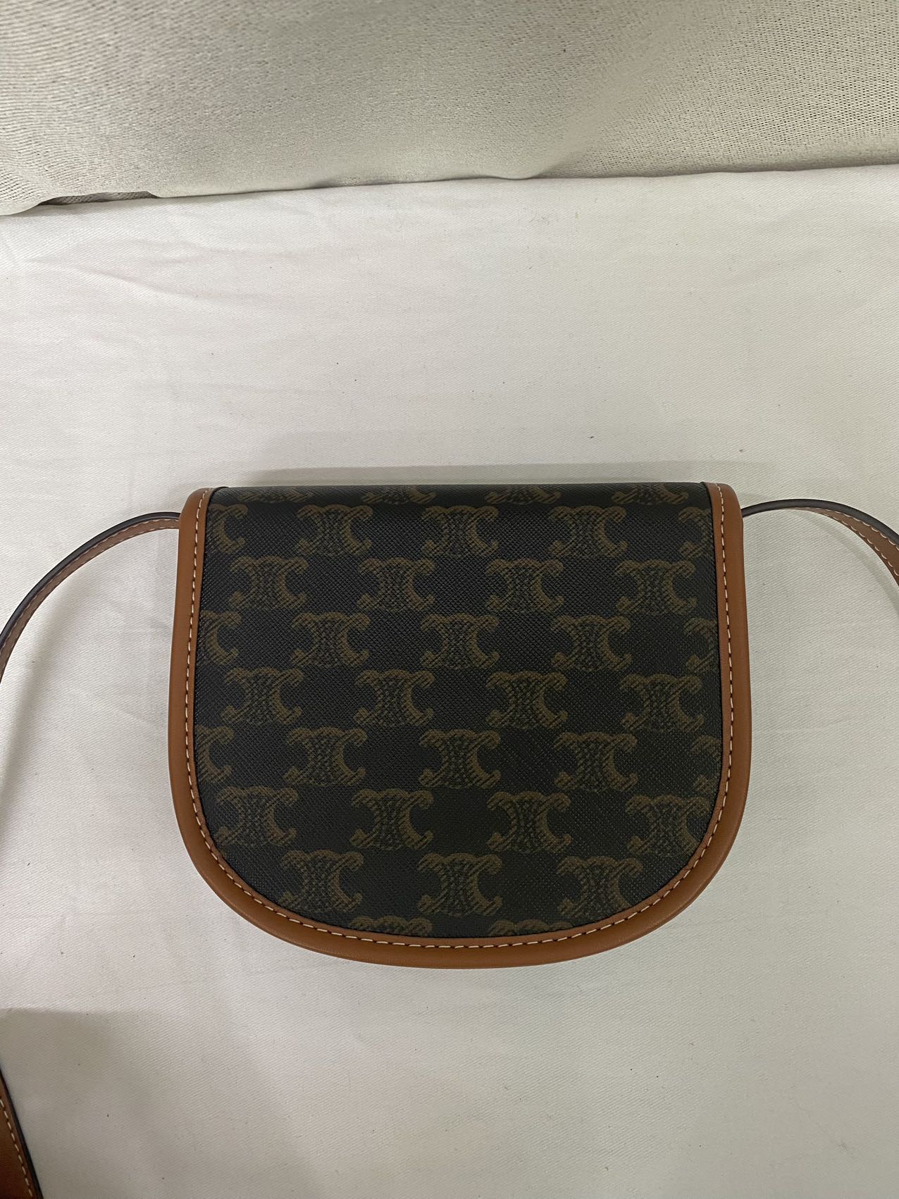 CELINE ☆ ミニ ブザス / トリオンフキャンバス＆カーフスキン