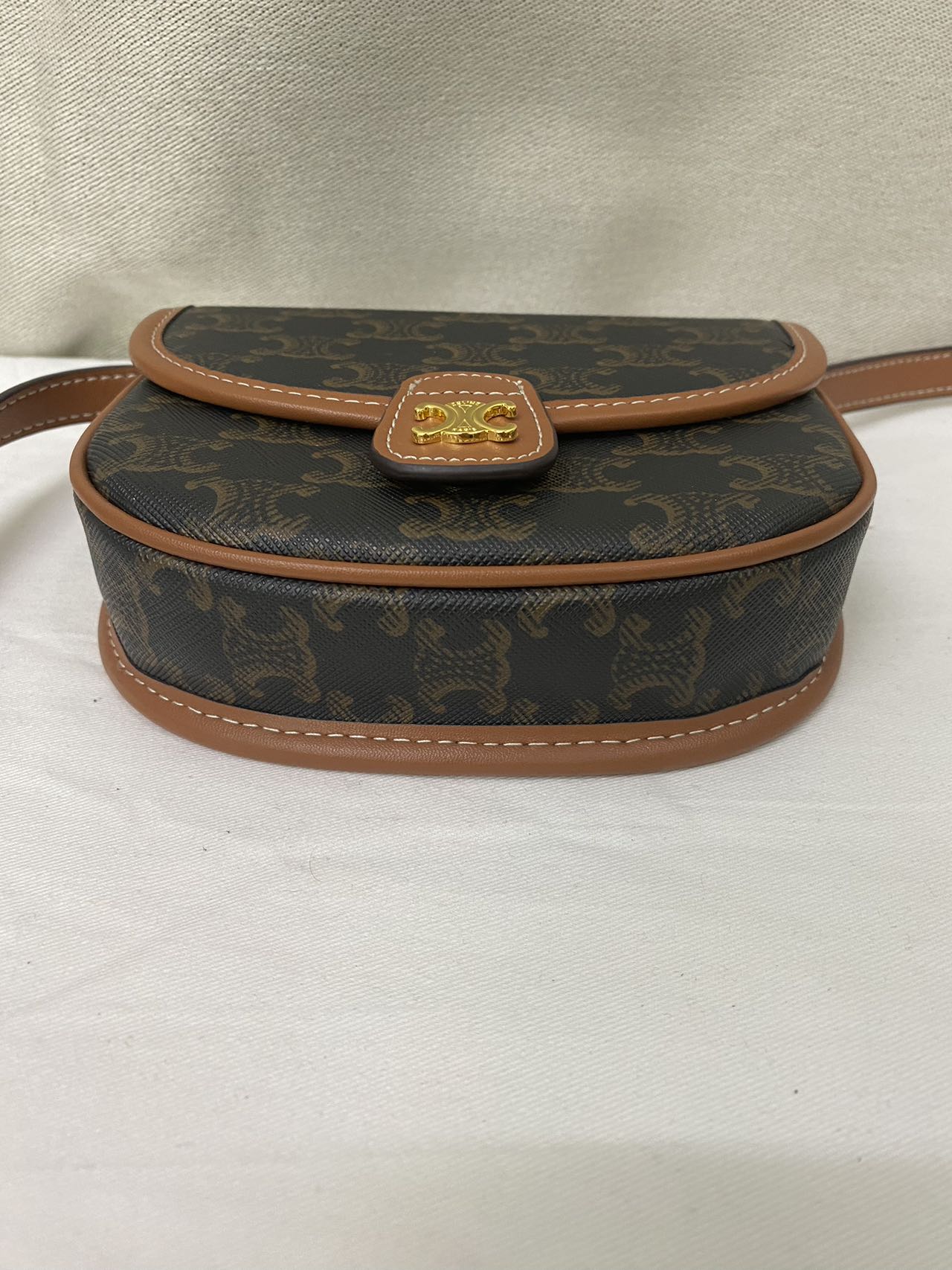 CELINE ☆ ミニ ブザス / トリオンフキャンバス＆カーフスキン