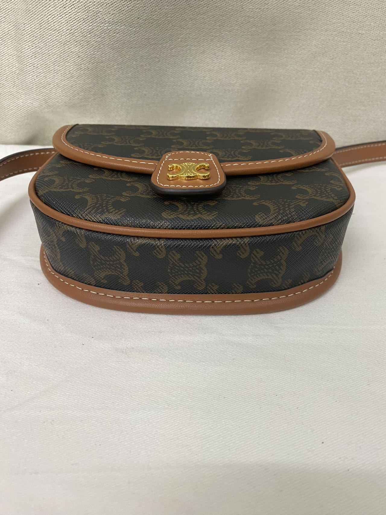 CELINE ☆ ミニ ブザス / トリオンフキャンバス＆カーフスキン