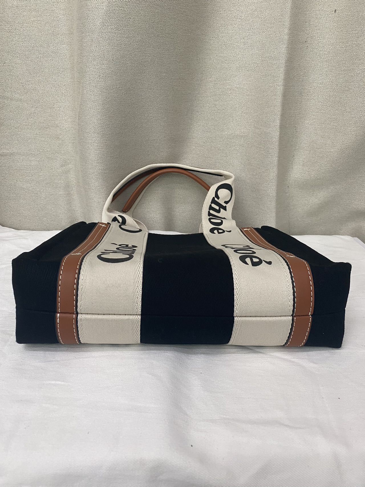 Chloe  ストラップ付き woody トートバッグ ブラック