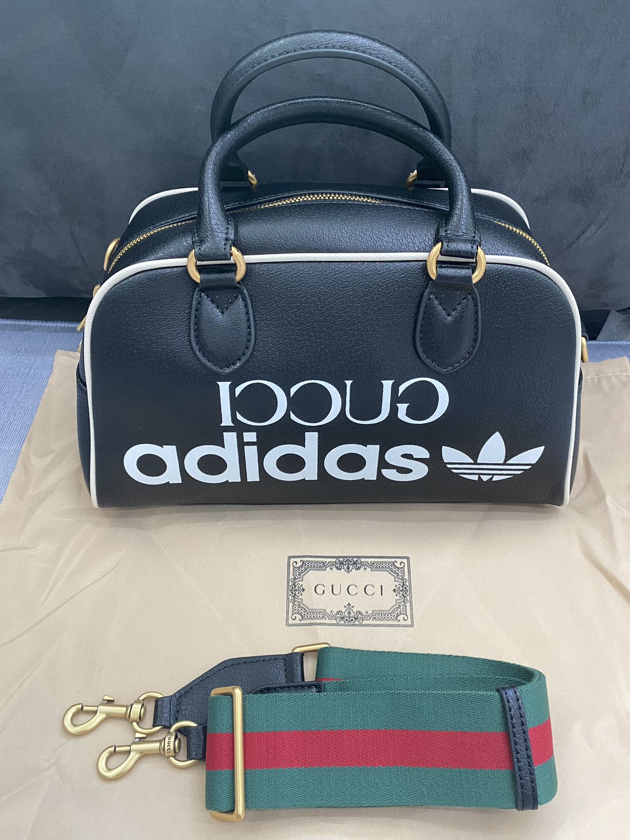 adidas x Gucci ミニ ダッフルバッグ