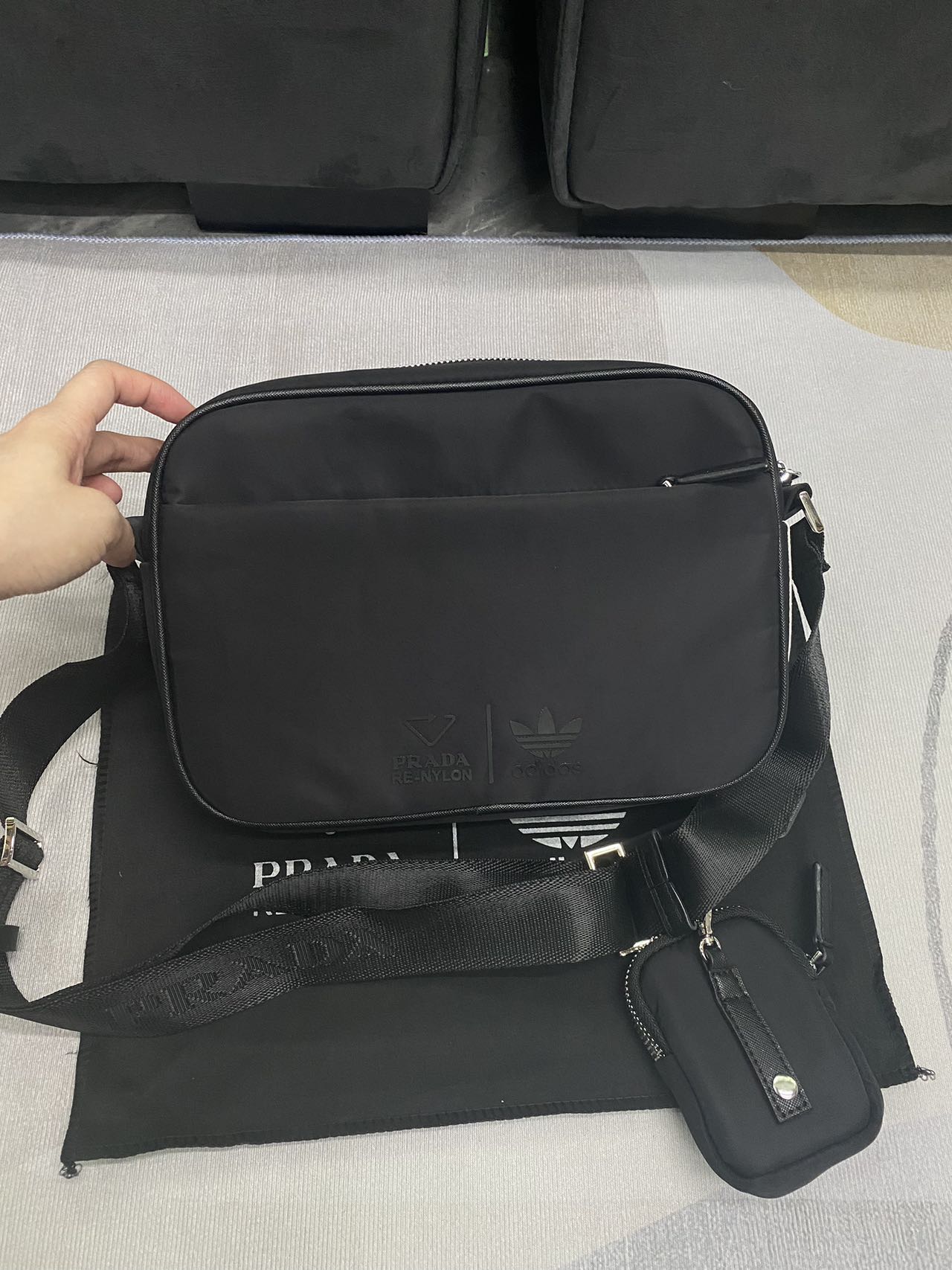 大人気 Prada×Adidas  ショルダーバッグ
