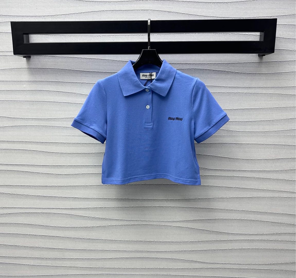 miumiu コットン ピケ ポロシャツ