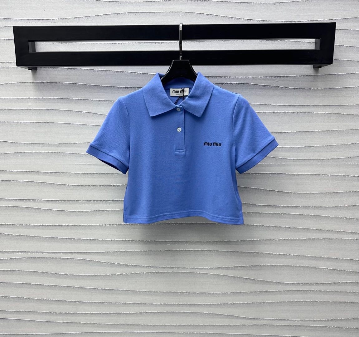 miumiu コットン ピケ ポロシャツ