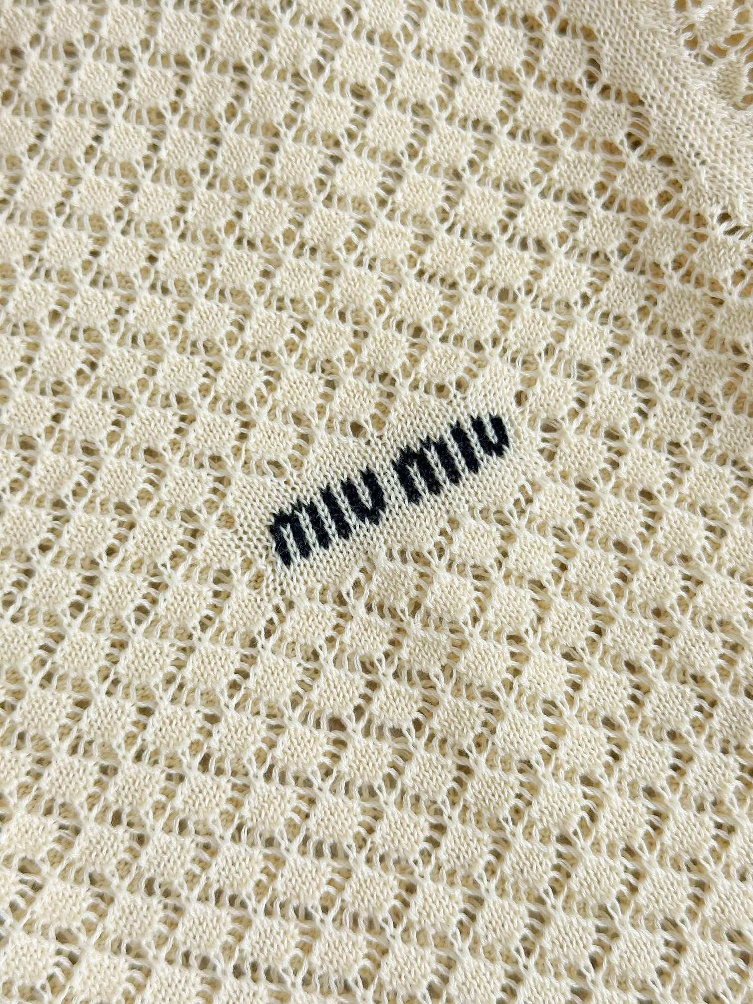 miumiu コットンポロシャツ