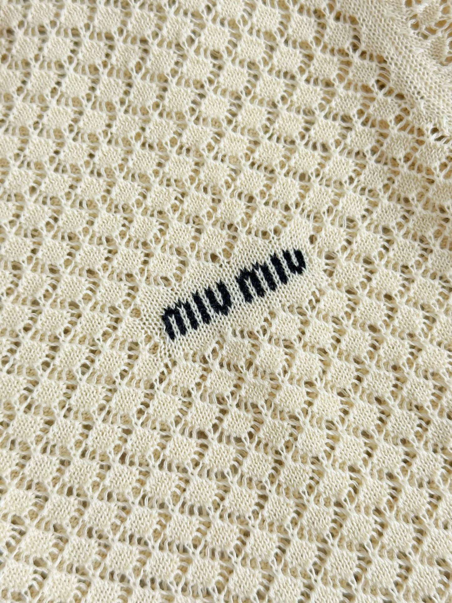 miumiu コットンポロシャツ