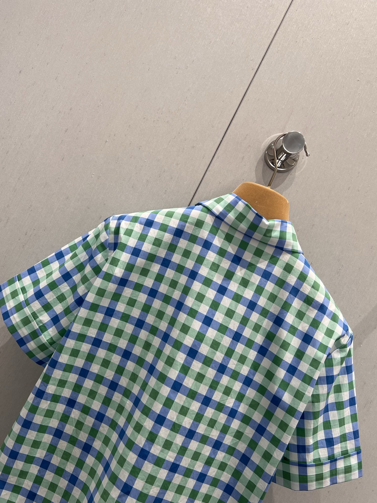 miumiu ギンガムチェック ポプリン シャツ