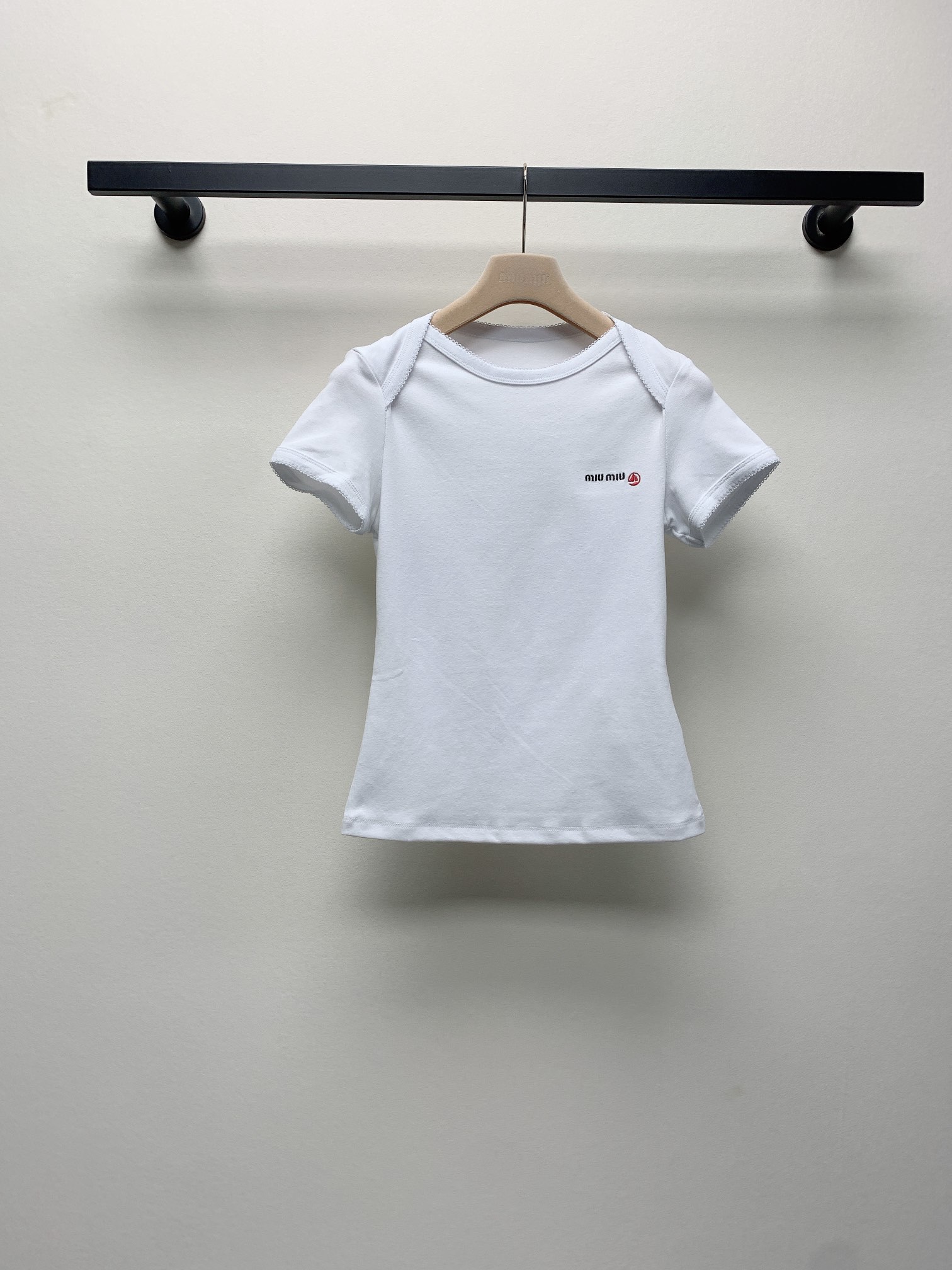 Petit Bateau X Miu Miu ストレッチジャージー スリムTシャツ