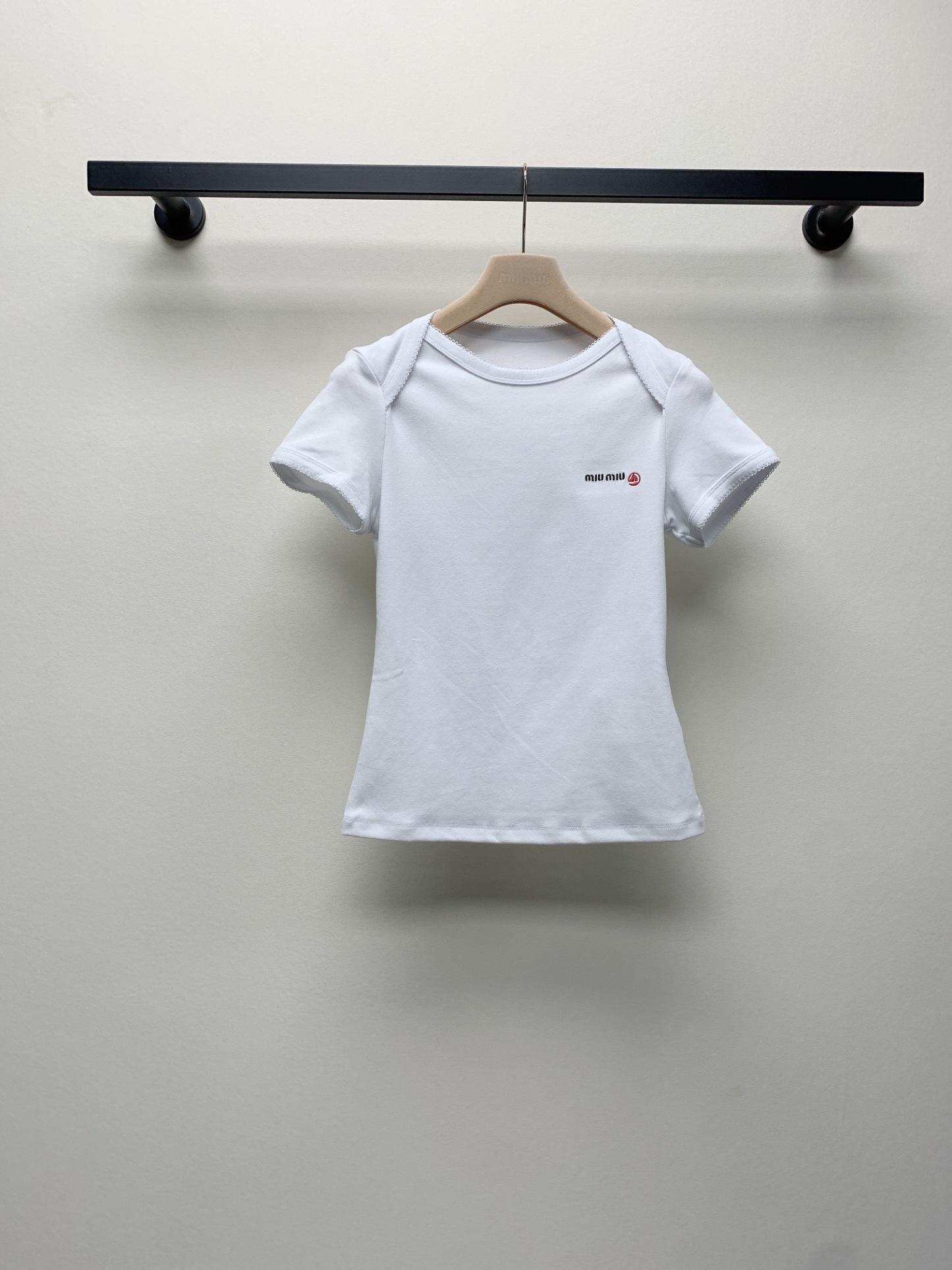 Petit Bateau X Miu Miu ストレッチジャージー スリムTシャツ