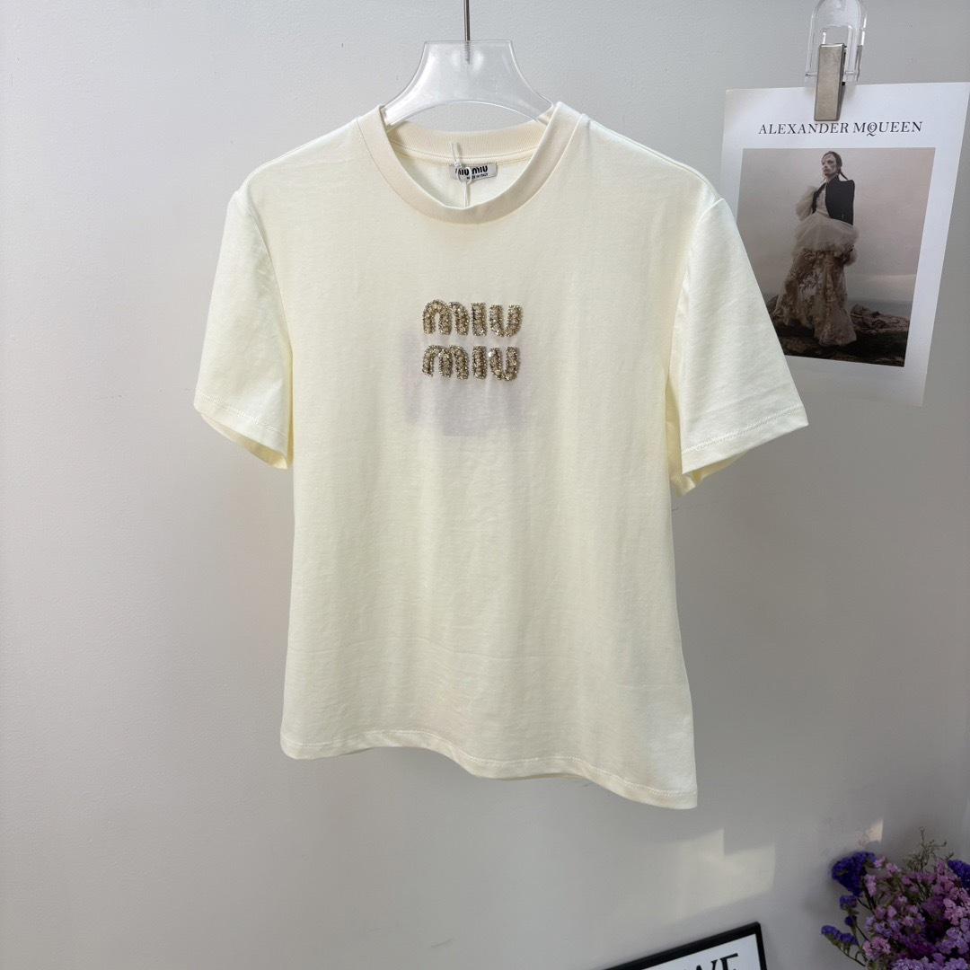 miumiu ジャージー Tシャツ