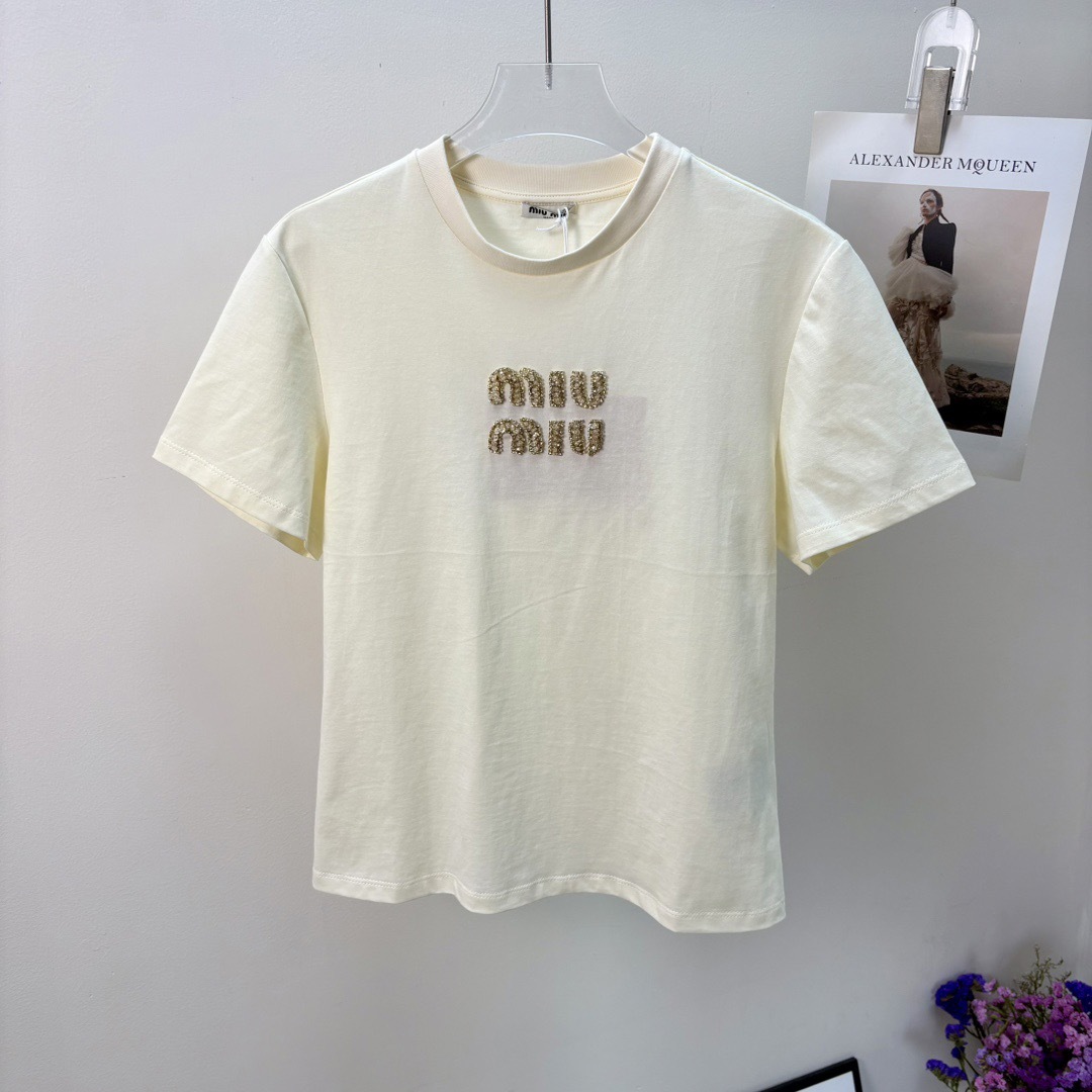 miumiu ジャージー Tシャツ