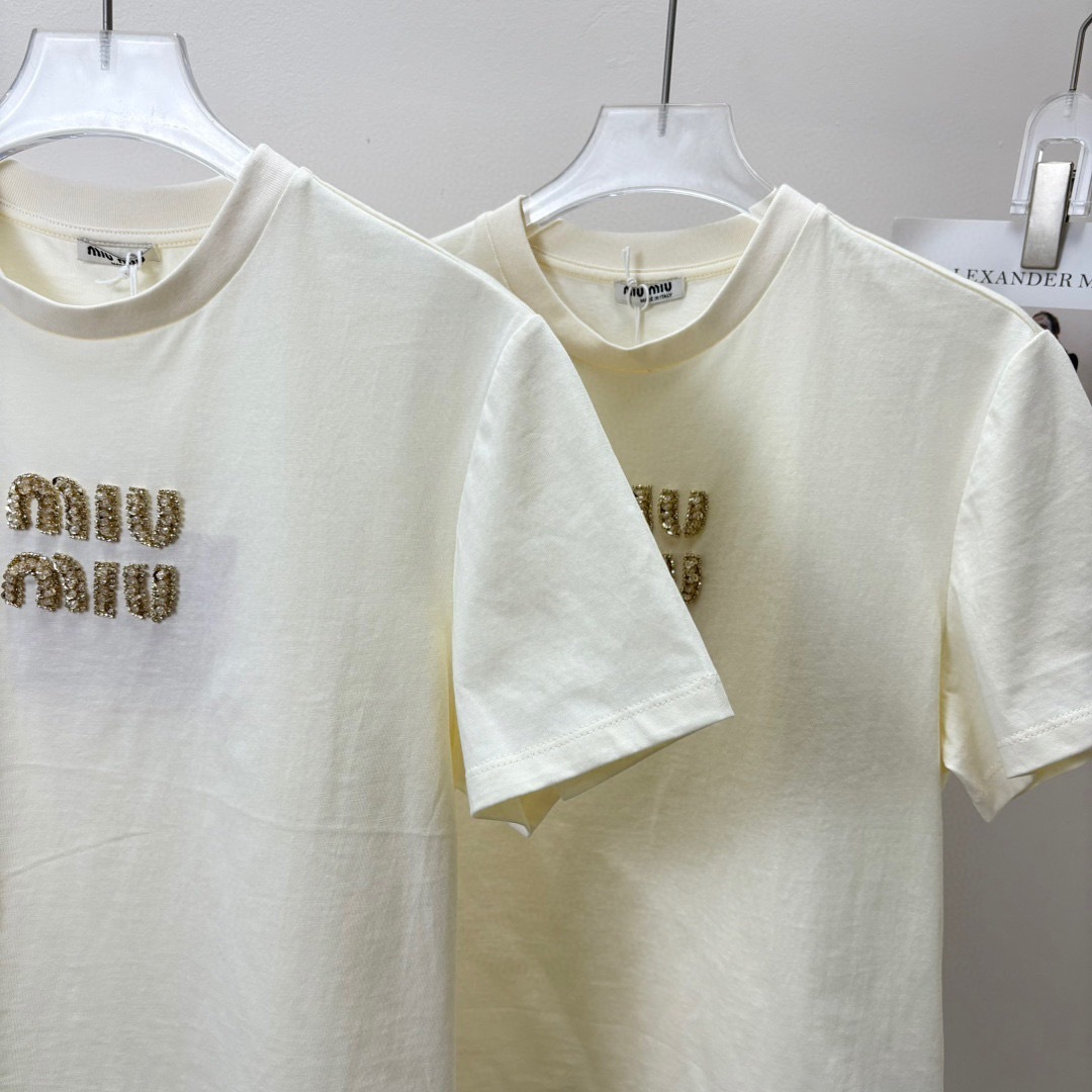 miumiu ジャージー Tシャツ